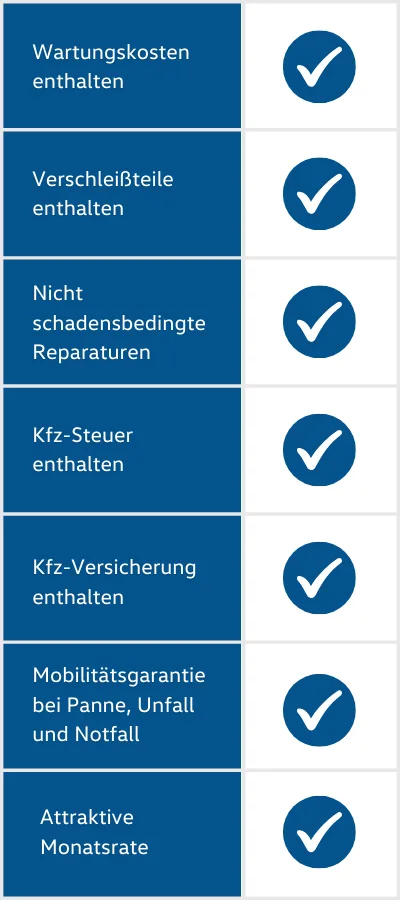 Dein AutoAbo Leistungsüberblick